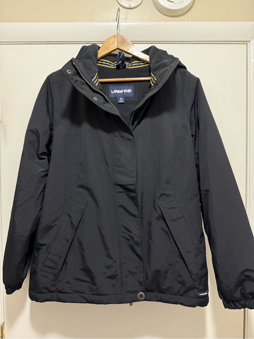 Lands’ End black sqall jacket, size medium